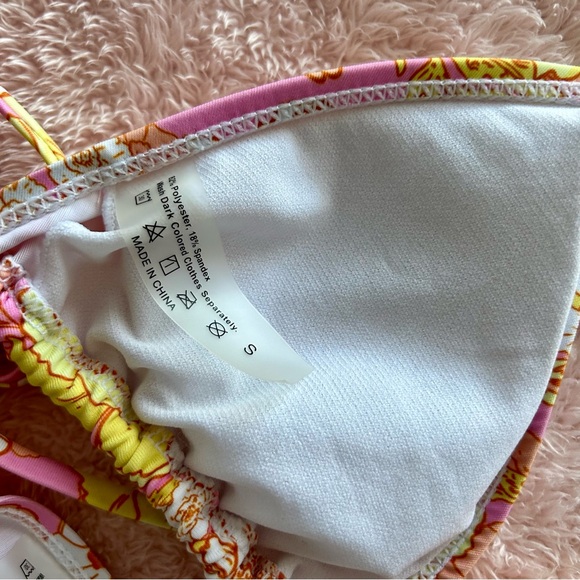 Shein Floral Triangle Tie halter Bikini Set - Picture 4 of 4